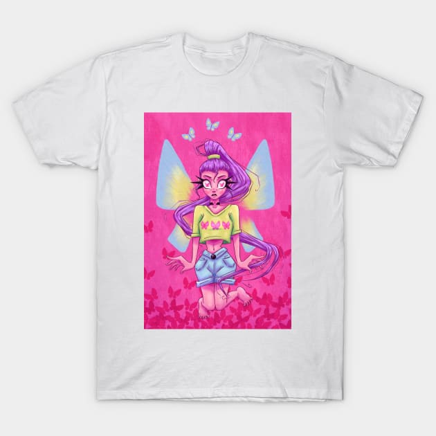 Butterfly T-Shirt by Bratzoid